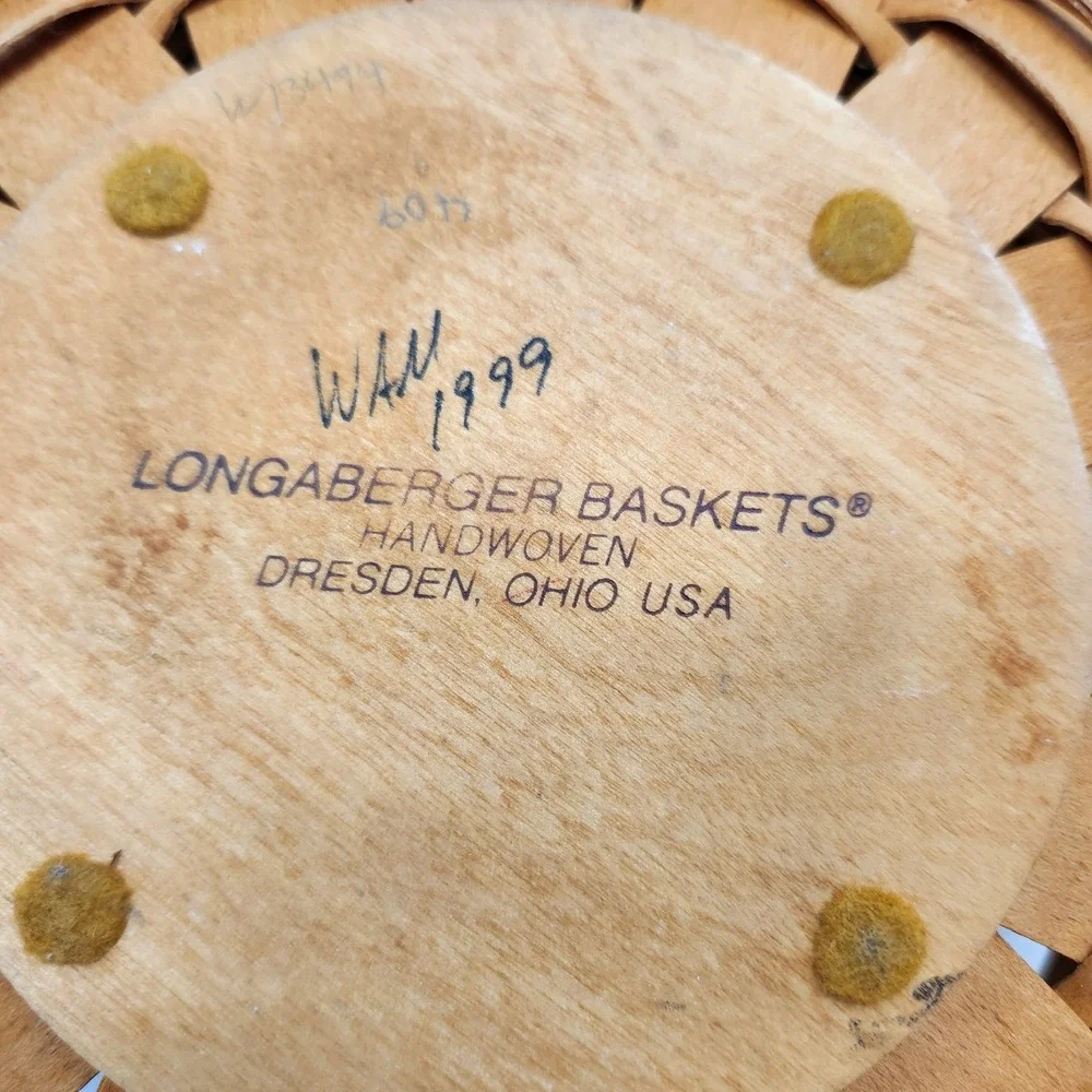 Lot Of 3 Longaberger Baskets Fabric Inserts 10